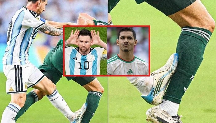 বিত‌র্কিত ট‌্যাক‌লে আমার পা ভেঙে গেলেও মেসি কার্ড পেতো না’ : আলজেরিয়া ডিফেন্ডার